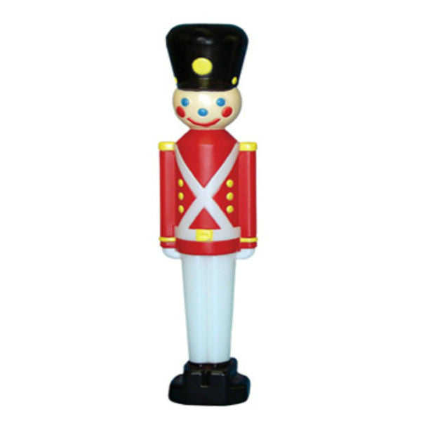 General Foam C3330TS Toy Soldier w/ Black Hat Lighted Christmas Figurine, 32"