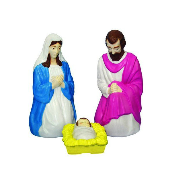General Foam C3680TS Lighted Christmas Holy Family Nativity Set, 28", 3-Piece
