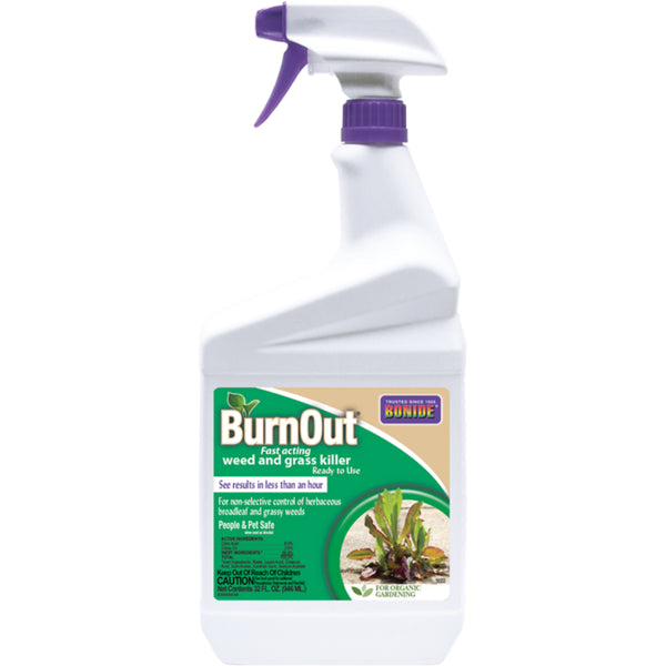 Bonide® 7490 BurnOut® All Natural Weed & Grass Killer, Ready-To-Use, 1 Qt