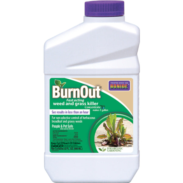 Bonide® 7464 Concentrate BurnOut® Fast Acting Weed & Grass Killer, 1 Qt