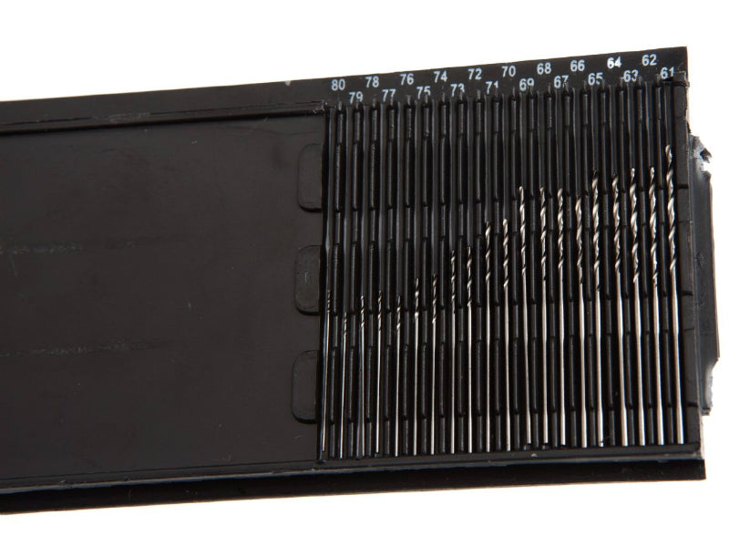 Forney 60239 Mini-Drill Bit Set, Sizes 61-80, 20-Piece