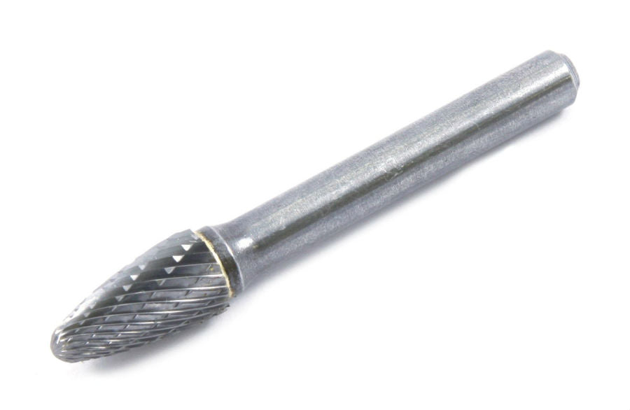 Forney 60125 Tungsten Carbide Burr with 1/4" Shank, 3/8" Tree Radius, SF-3