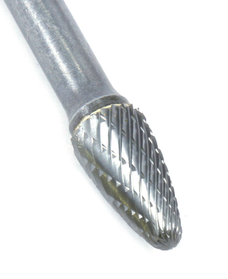 Forney 60125 Tungsten Carbide Burr with 1/4" Shank, 3/8" Tree Radius, SF-3