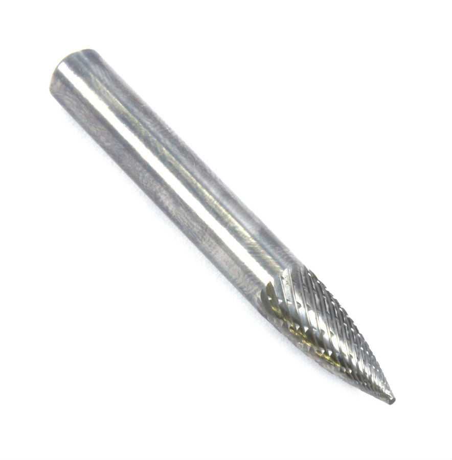 Forney 60126 Tungsten Carbide Burr with 1/4" Shank, 1/4" Tree Pointed, SG-1
