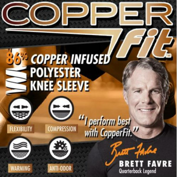 Copper Fit™ CPRFKN-LG Copper Infused Knee Sleeve, Large, As Seen On TV