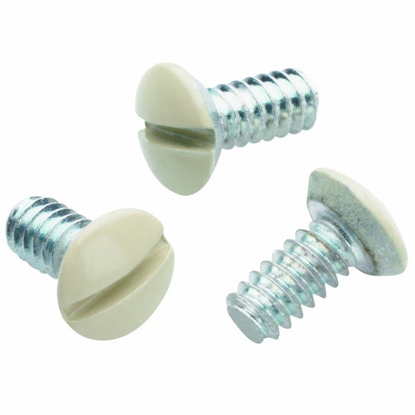 Pass & Seymour® 510ICC20 Wall Plate Replacement Oval Head Screw, 1/2", Ivory