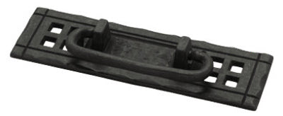 Liberty PN8005-SAM-A Horizontal Bail Pull & Back Plate, 4-1/4", Flat Black