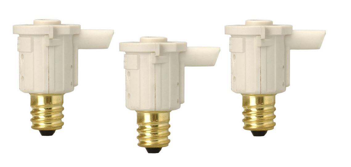 Woods® 59416 Indoor Candelabra Light Control Socket with Photocell, 3-Pack