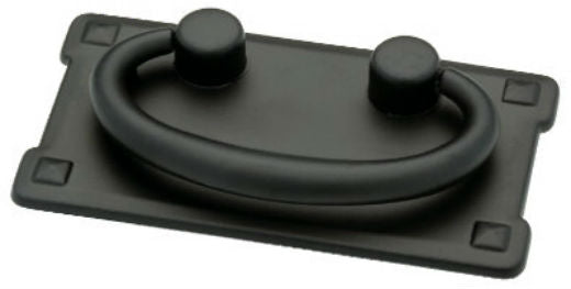 Liberty 62076BK Horizontal Bail Cabinet Hardware Pull, 3", Flat Black