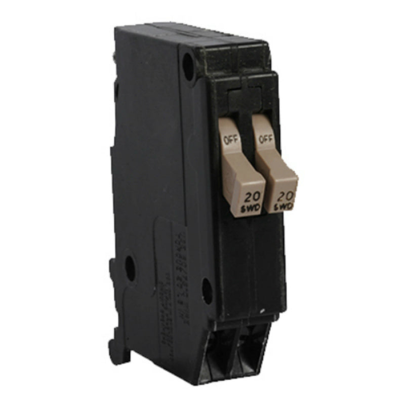 Cutler Hammer CHT2020 Type CH-Twin Single Pole Replacement Circuit Breaker, 20A