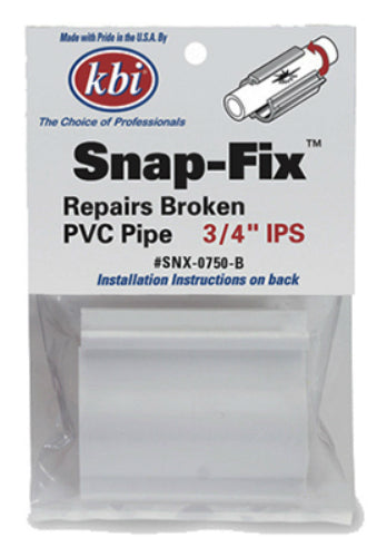 KBI SNX-0750-B Snap-Fix™ Repair Replacement Coupling, 3/4" IPS