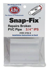 KBI SNX-0750-B Snap-Fix™ Repair Replacement Coupling, 3/4" IPS