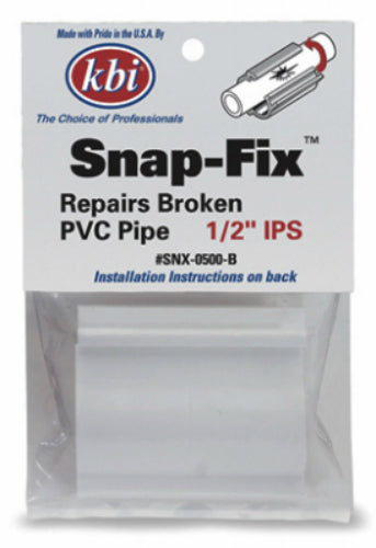 KBI SNX-0500-B Snap-Fix™ Repair Replacement Coupling, 1/2" IPS