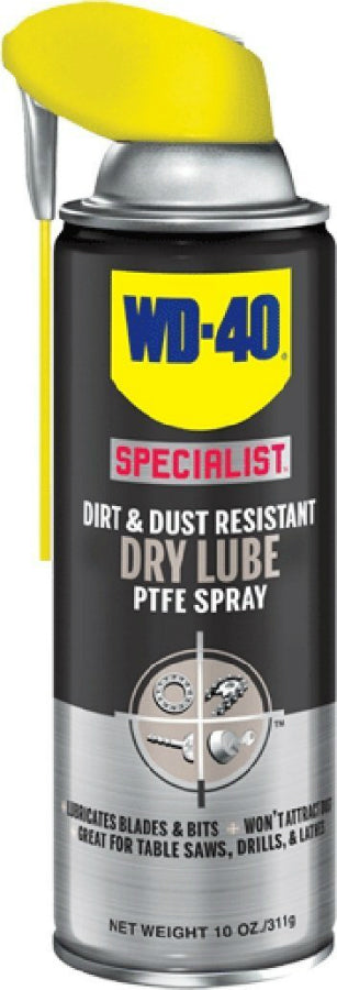 WD-40® 300059 Specialist® Dirt & Dust Resistant Dry Lube PTFE Spray, 10 Oz