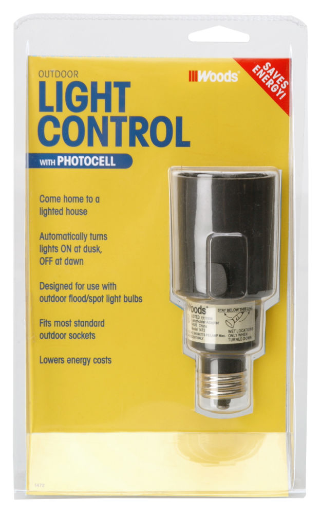 Woods 1472WD Outdoor Automatic Flood/Spot Light Control with Photocell