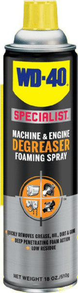 WD-40® 300070 Specialist® Machine & Engine Degreaser Foaming Spray, 18 Oz