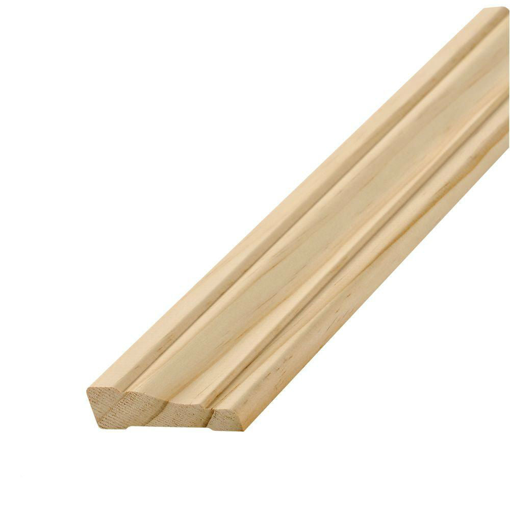Alexandria 0W356-20084C1 Solid Pine Colonial Trim Casing, 11/16" x 2-1/4" x 7'