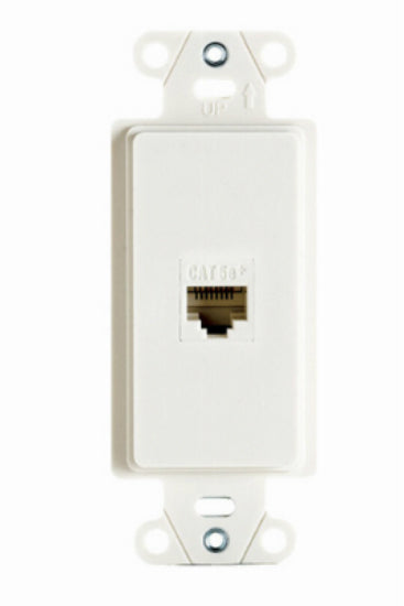 On-Q WP3210WHV1 Pre-Configured 1 Port Strap Wall Jack, White