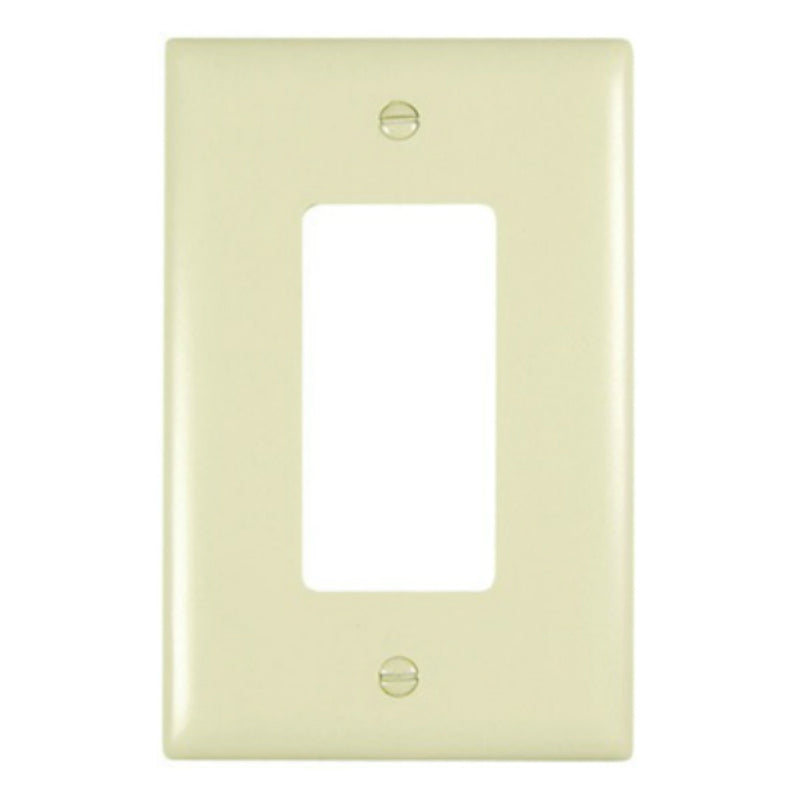 Pass & Seymour® TPJ26I Nylon Wall Plate w/ 1 Decorator Opening, 1-Gang, Ivory