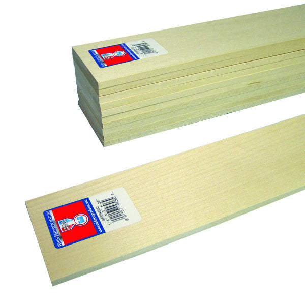 Midwest Products 4306 Basswood, 1/4" x 3" x 24"