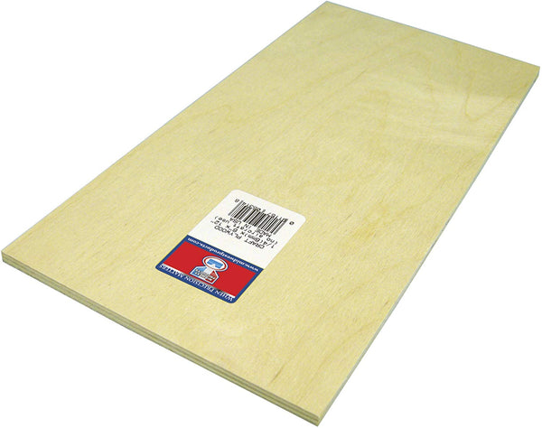 Midwest Products 5314 Craft Plywood, 1/4" x 6" x 12"