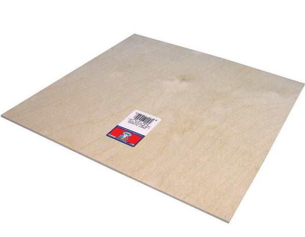Midwest Products 5305 Standard Grade Birch Craft Plywood, 1/8" x 12" x 12"