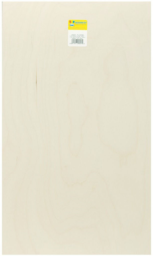 Midwest Products 5316 Aircraft Grade Birch Craft Plywood, 1/4" x 12" x 24"