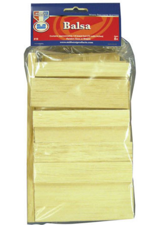 Midwest Products 19 Balsa Economy Basswood Bag, 72 Cubic Inches