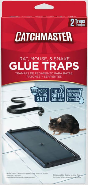 Catchmaster® 402 Rat, Mouse & Snake Glue Traps, 2-Pack