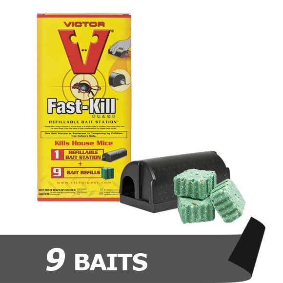 Victor® M917 Fast-Kill® Refillable Bait Station with 9 Bait Refills