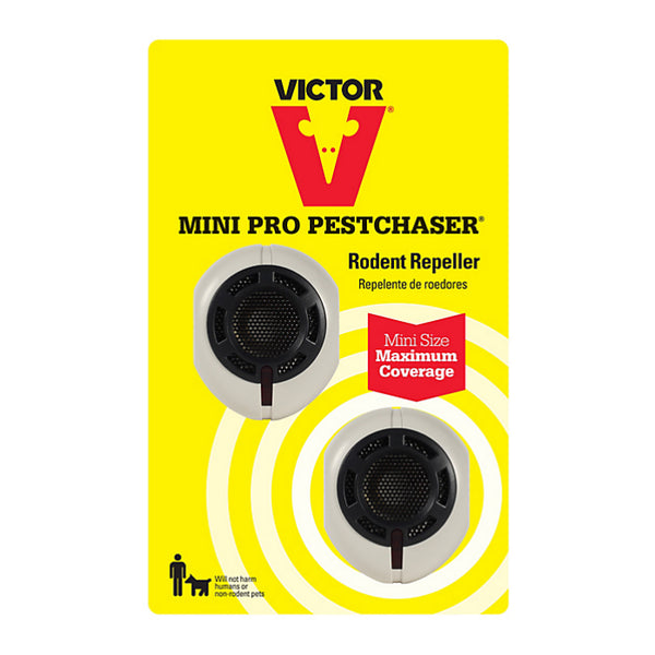 Victor® M752P Mini PRO PestChaser® Sonic Rodent Repellent with LED Light, 2-Pack