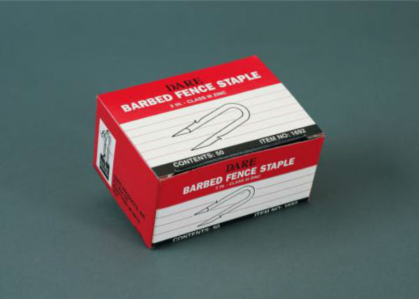 Dare 1692 Type III Galvanized Barbed Staples, 2", 9 Gauge, 50-Piece