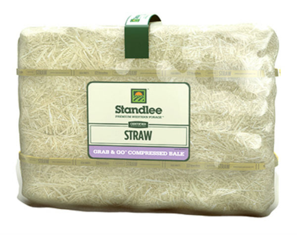 Standlee 1600-20121-0-0 Certified Straw Grab & Go Compressed Bale, 50 Lb