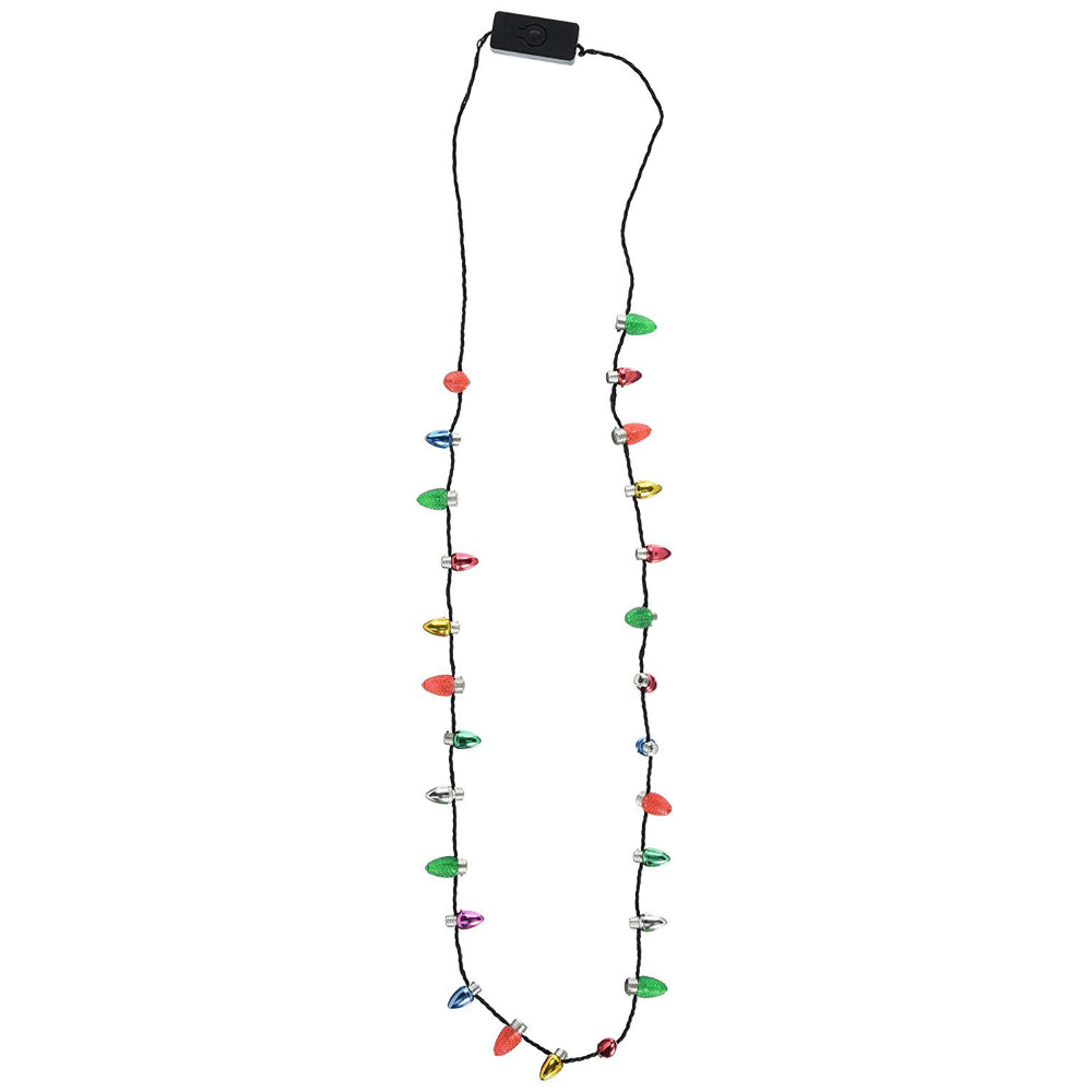 Lotsa Lites X-FLHB Flashing Light Bulb Necklace with 8-Flashing Bulbs