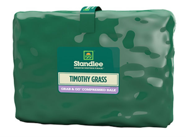 Standlee 1200-20021-0-0 Premium Timothy Grass Grab & Go® Compressed Bale, 50 Lb
