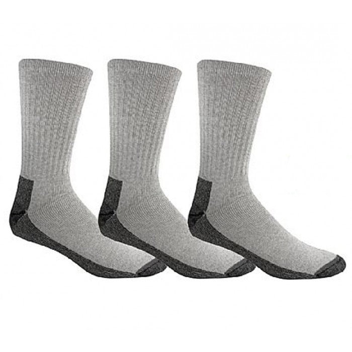Wigwam® S1221-072-XL At Work Crew Sock, Gray, X-Large, 3-Pack