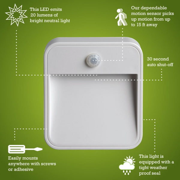 Mr Beams MB720 Motion-Sensing Wireless LED Nightlight, Battery Powered ...