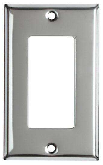 Mulberry Metals 83401 Steel Wall Plate, 1-Gang, Chrome, Standard Size