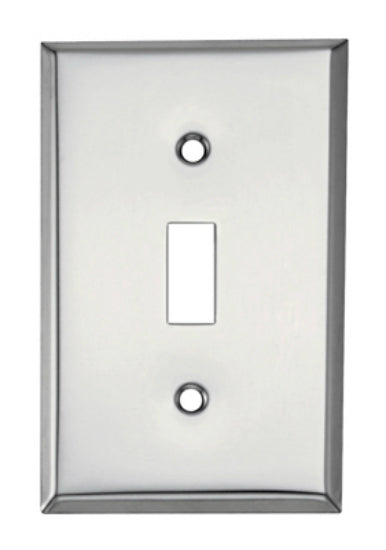 Mulberry Metals 83071 Steel Wall Plate, 1-Gang, Chrome, Standard Size