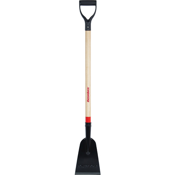 Razor-Back 81100 Forged Ice Scraper/C hopper with Wood Handle & D-Grip, 7"