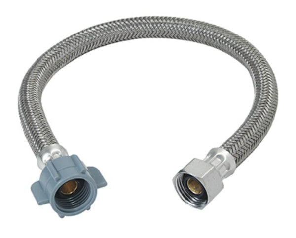 Brass Craft PSB840 Faucet Water Supply Line, 1/2" IP x 1/2" IP x 12"