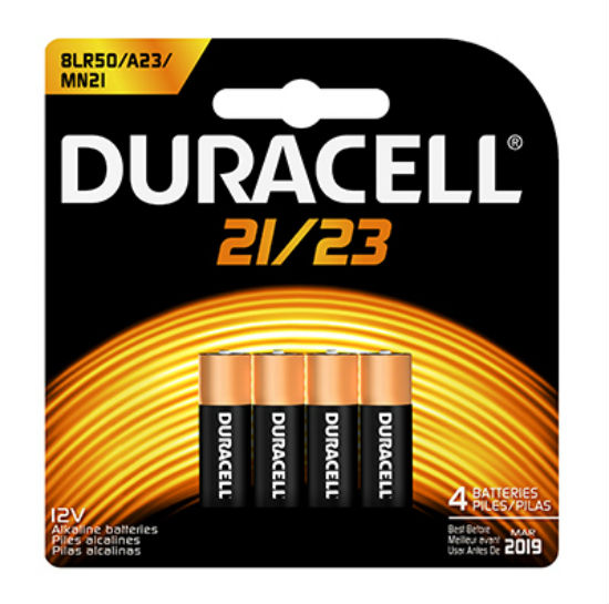 Duracell® 65868 Alkaline Security Battery #MN21, 12-Volt, 4-Pack