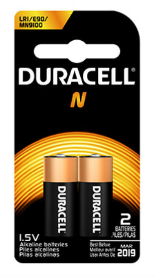 Duracell® 66275 Alkaline Home Medical Battery #N, 1.5-Volt, 2-Pack
