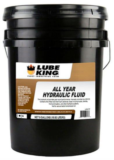 Lube King LU52AY5P All Year Hydraulic Fluid Oil, 5 Gallon