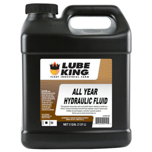 Lube King LU52AY2G All Year Hydraulic Fluid Oil, 2-Gallon