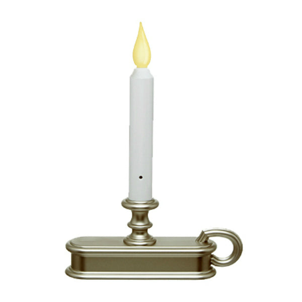 Carlon® FPC1225P Traditional Deluxe Battery-Operated LED Window Candle, Pewter