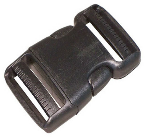 Turf B2 Bulk-Strap™ Plastic Side Release Webbing Buckle, Black, 2"