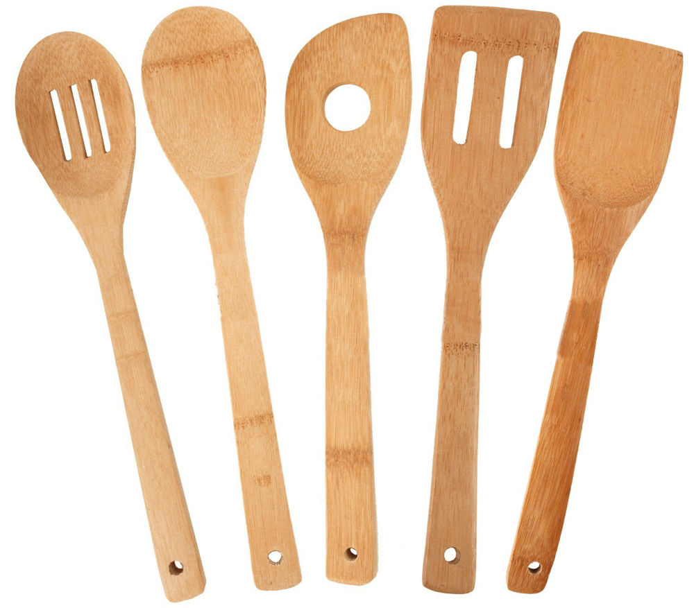 Totally Bamboo 20-2069 Bamboo Utensil Set, 5-Piece