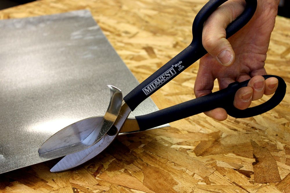 MidWest Snips® MWT-127S Kush-N-Kote® Straight Tinner Snip, 12"
