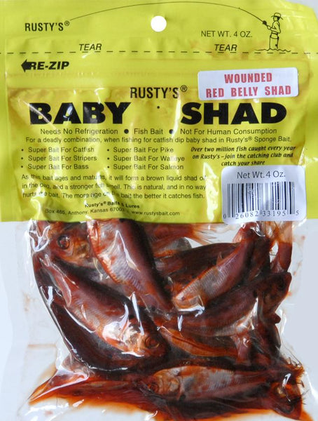 Rusty's 33195 Wounded RB Shad Fishing Lure, 4 Oz